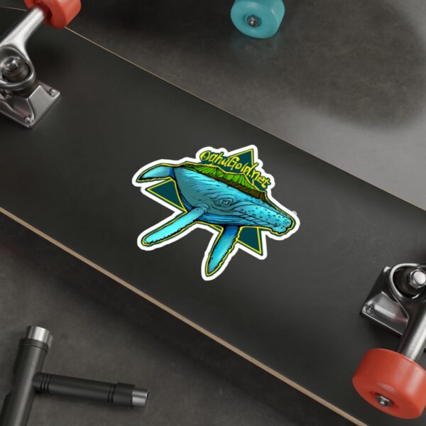 Oahu Gold Humpback Whale Die-Cut Sticker - Image 18