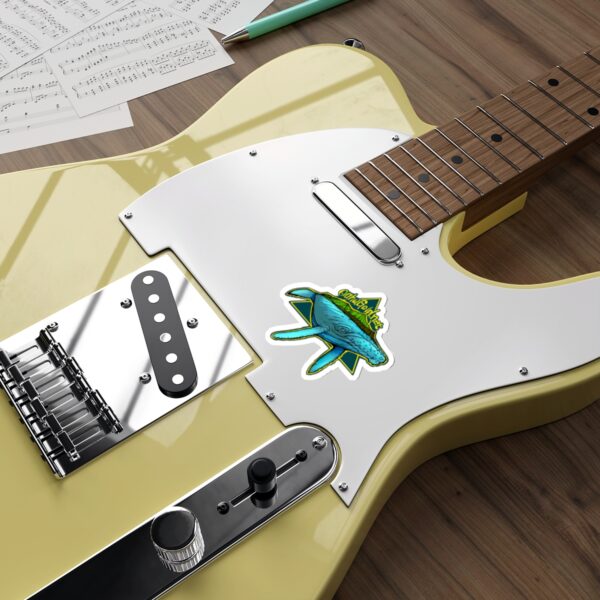 Oahu Gold Humpback Whale Die-Cut Sticker - Image 4