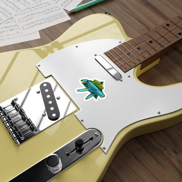 Oahu Gold Humpback Whale Die-Cut Sticker - Image 12