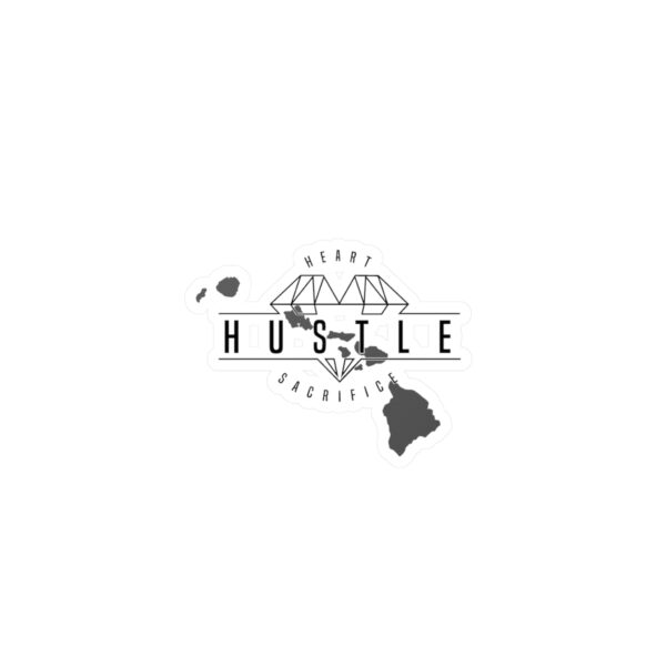 Kiss-Cut Vinyl Decals - Heart Hustle Sacrifice Stickers for Motivational improvement