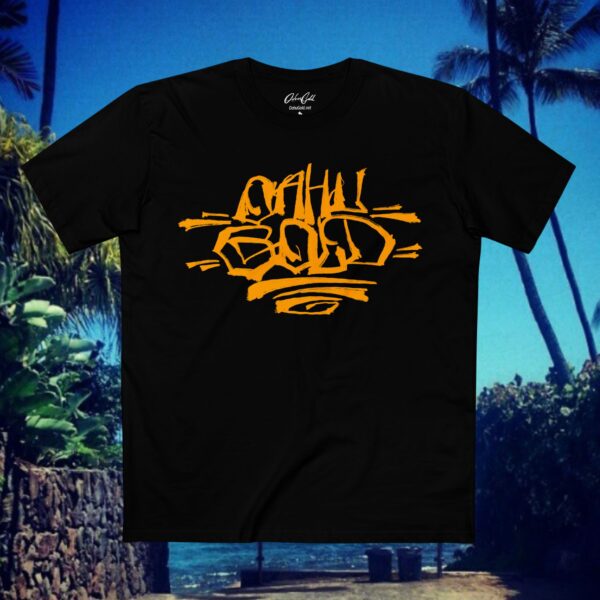 T-Shirt - OAHU GOLD Handstyles by Rattlecans Adult Staple Tee