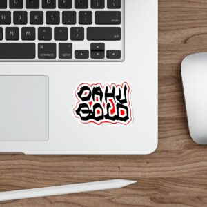 Die-Cut Stickers - Oahu Gold Block Handstyle sticker