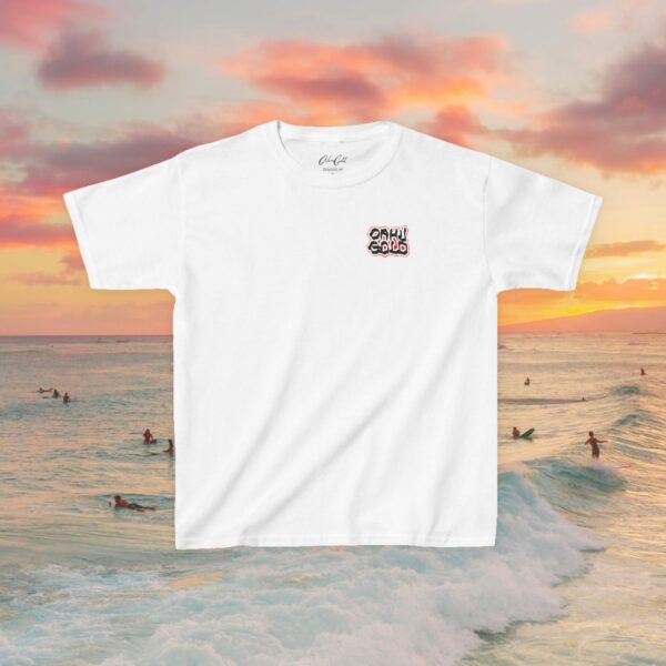 Kids Tee - Oahu Gold Chiseled Block Shirt - Image 2
