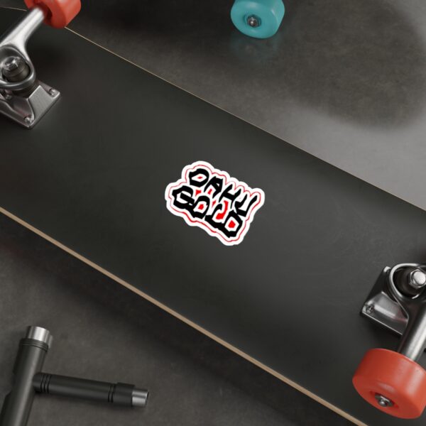 Die-Cut Stickers - Oahu Gold Block Handstyle sticker - Image 3