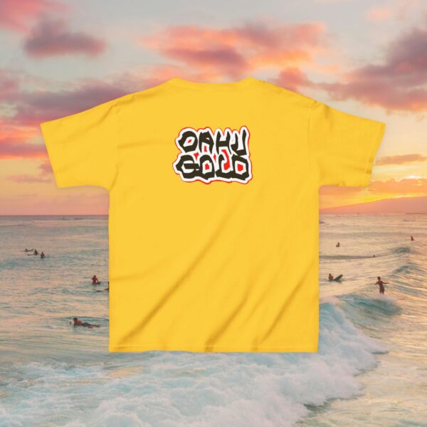 Kids Tee - Oahu Gold Chiseled Block Shirt - Image 6